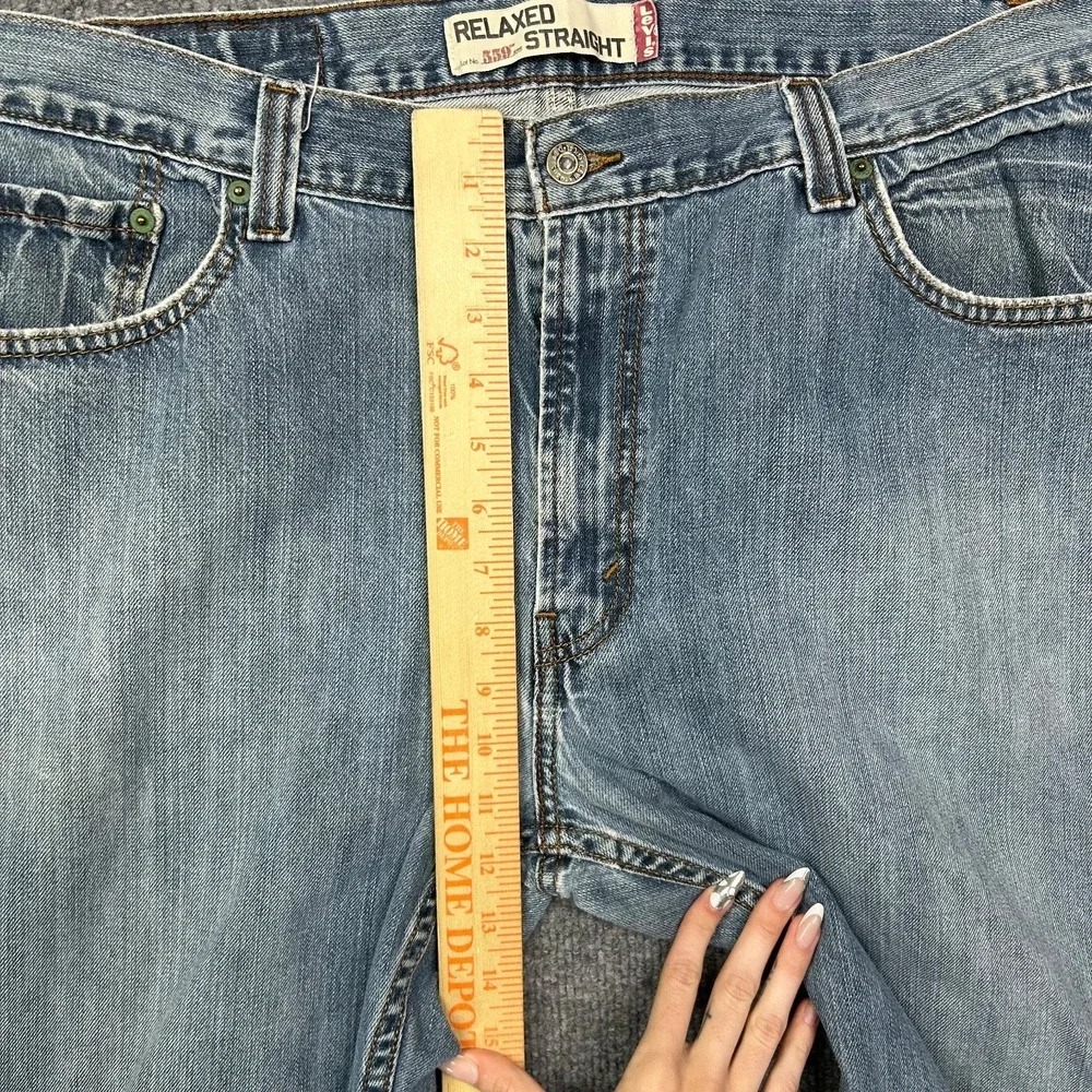 Levi's 559 Relaxed Straight Jeans Men Blue Denim Pockets Classic Zip Fly - 36X30
